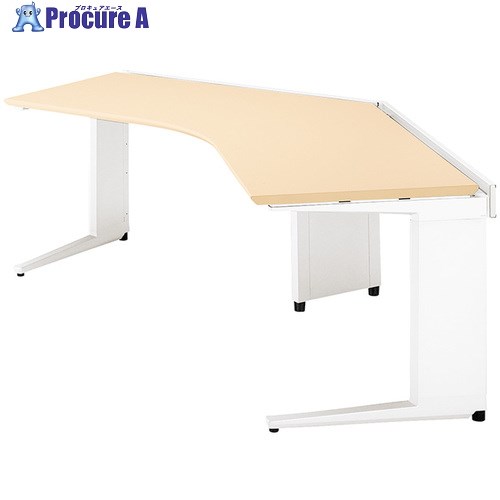 NAIKI コーナーデスク(135°用) トリアス TR型/天板:シルクウッド 本体:クリアーホワイト/W2047×D1343×H720 TRH327CT-WS 1台 ■▼680-8658 ※個人宅様送り不可