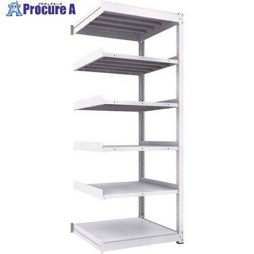 TRUSCO TUG型中量ボルトレス棚 450kg 連結型 900×926×H2400 6段 TUG450-83Z-6B 1台 ■▼116-4316