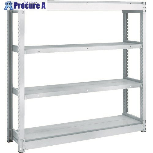 TRUSCO TUG型軽量ボルトレス棚 100kg 単体型 1240×324×H1200 4段 TUG100-44K-4 1台 ■▼207-5160