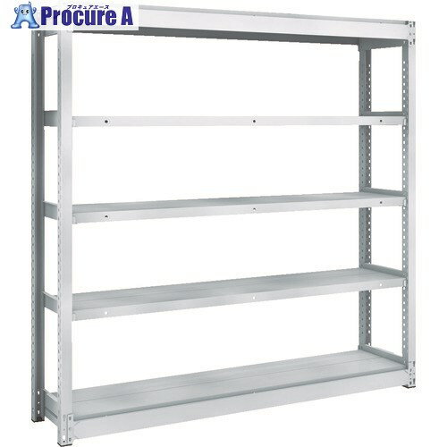 TRUSCO TUG型軽量ボルトレス棚 100kg 単体型 1540×324×H1500 5段 TUG100-55K-5 1台 ■▼207-5240