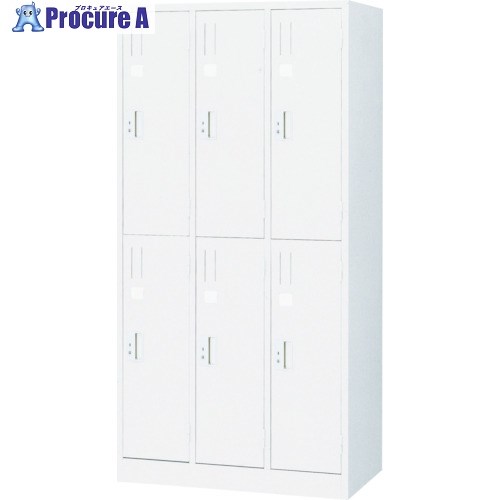 TRUSCO TZ型防錆強化6人用ロッカー ホワイト TZWL-6 1台 ■▼246-1004