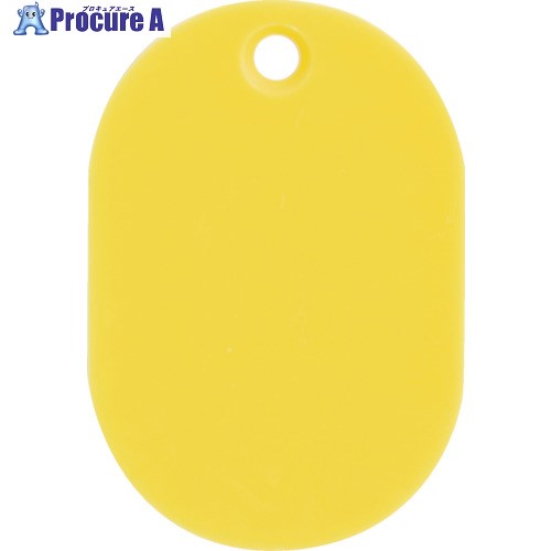 TRUSCO 見やすい色の小判札 大 60×40mm 5枚入 イエロー UHFL-Y 1パック ▼363-0913【代引決済不可】