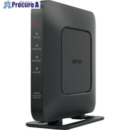 バッファロー 無線LAN親機 11ac/n/a/g/b 1733＋800Mbps ブラック WSR-2533DHPLS-BK 1個 ▼382-5181【代引決済不可】