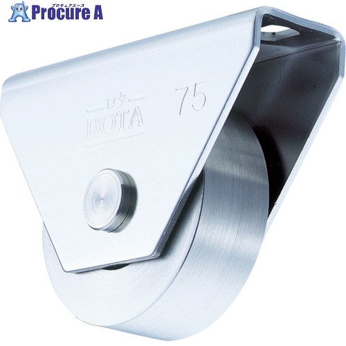 ヨコヅナ ロタ・ステンレス重量戸車 車輪径120mm 平型 WBS-1202 1個 ▼382-6023【代引決済不可】