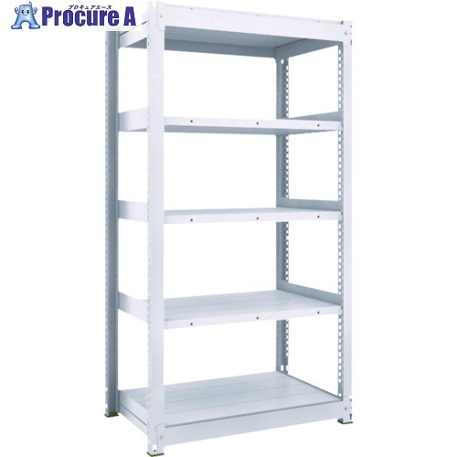 TRUSCO TUG型中量ボルトレス棚 300kg 単体型 1555×626×H1800 5段 TUG300-65L-5 1台 ■▼755-6241