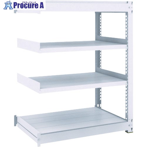 TRUSCO TUG型中量ボルトレス棚 450kg 連結型 1800×476×H1200 4段 TUG450-46S-4B 1台 ■▼755-7817