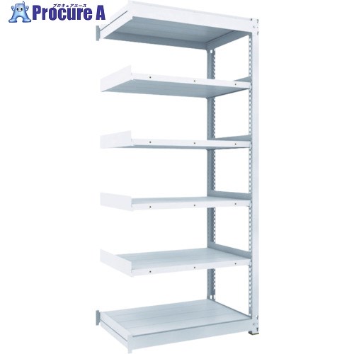 TRUSCO TUG型中量ボルトレス棚 450kg 連結型 1200×776×H2100 6段 TUG450-74J-6B 1台 ■▼755-8813