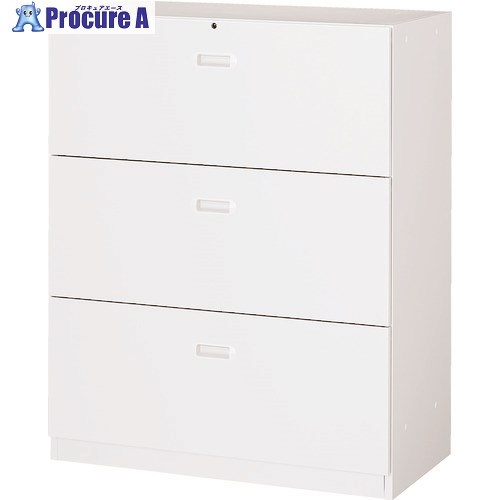 TRUSCO ユニット型壁面書庫 ラテラル3段 H1110 アジャスター付 ホワイト UAW-11B 1台 ■▼765-8001 ※車上渡し