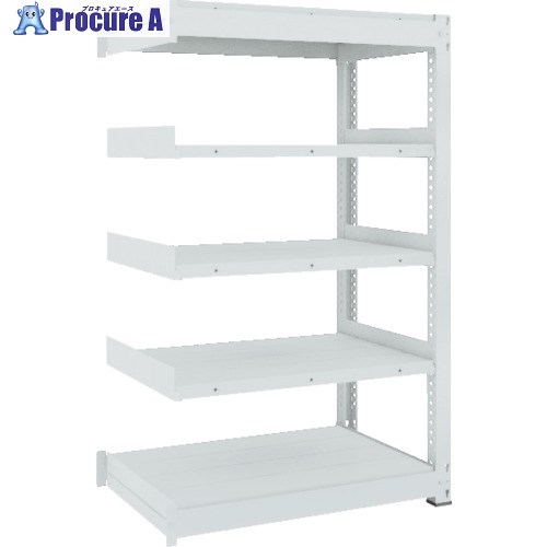 TRUSCO TUG型中量ボルトレス棚 450kg 連結型 1200×776×H1500 5段 TUG450-54J-5B 1台 ■▼783-0238