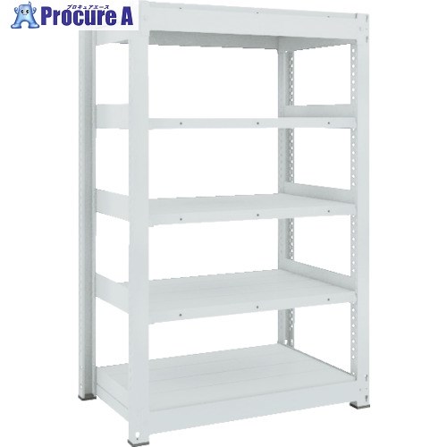 TRUSCO TUG型中量ボルトレス棚 450kg 単体型 1855×626×H1500 5段 TUG450-56L-5 1台 ■▼783-0505