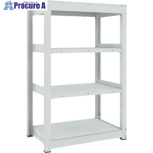 TRUSCO TUG型中量ボルトレス棚 600kg 単体型 1855×626×H1500 4段 TUG600-56L-4 1台 ■▼783-0866