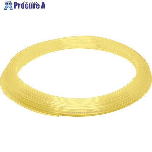 PISCO ソフトポリウレタンチューブ クリアイエロー 6×4 100M UC0640-100-CY 1本 ▼818-2386