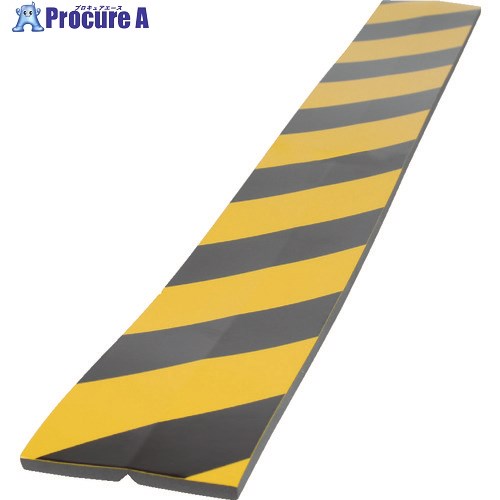 TRUSCO セーフティクッション コーナー用 幅100 長さ910 黄黒 TSC-8100-910 1枚 ▼819-1414