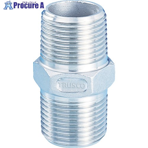 TRUSCO ねじ込み管継手 SUS 六角ニップル 25A TSTN-25A 1個 ▼819-1513
