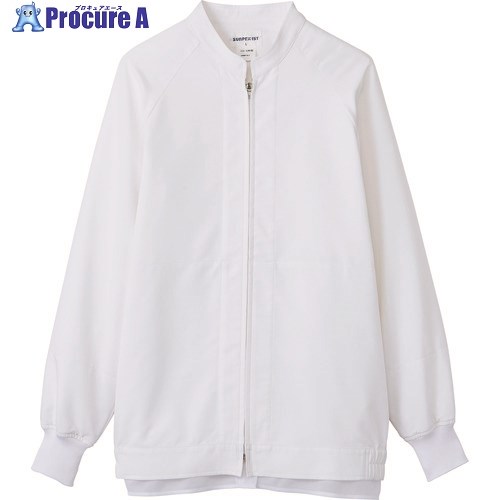 サンペックス 男女兼用長袖ジャンパー ホワイト SS VP621-SS 1着 ▼833-8489【代引決済不可】