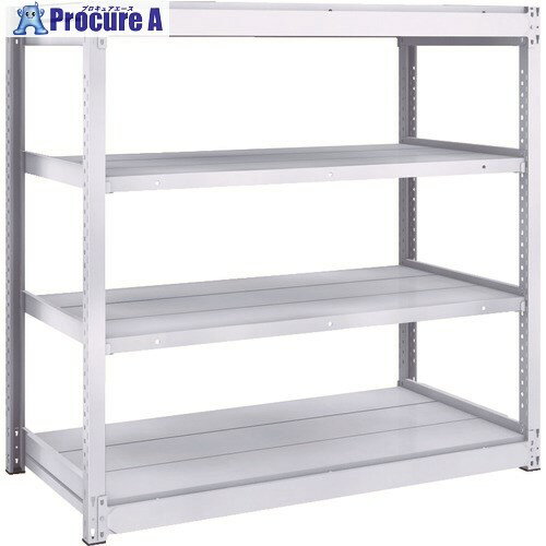 TRUSCO TUG型軽中量ボルトレス棚 200kg 単体型 1240×624×H1200 4段 TUG200-44L-4 1台 ■▼855-7844