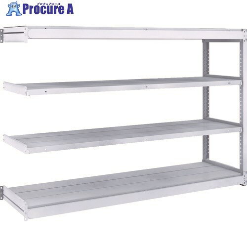 TRUSCO TUG型軽中量ボルトレス棚 200kg 連結型 1840×474×H1200 4段 TUG200-46S-4B 1台 ■▼855-7873