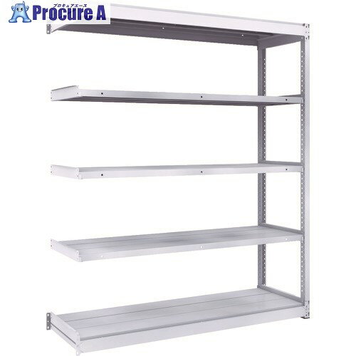 TRUSCO TUG型軽中量ボルトレス棚 200kg 連結型 1540×474×H1800 5段 TUG200-65S-5B 1台 ■▼855-7963