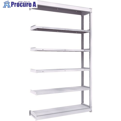 TRUSCO TUG型軽中量ボルトレス棚 200kg 連結型 1240×324×H2100 6段 TUG200-74K-6B 1台 ■▼855-7994