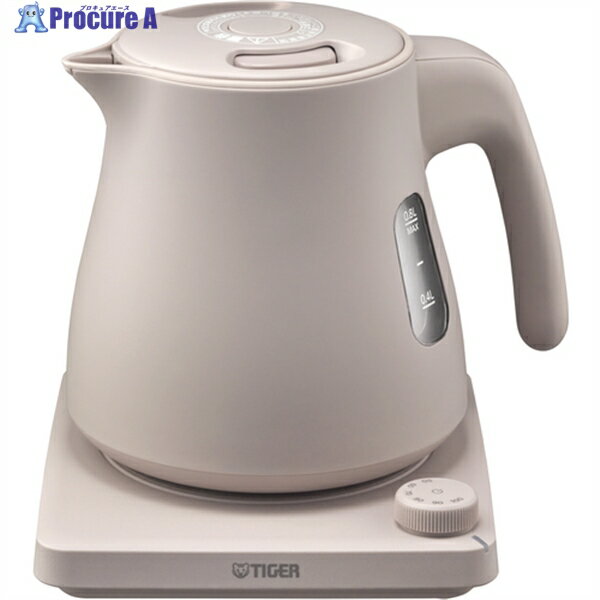 TIGER 温度調節機能付蒸気レスケトル PTV-A080CB 1台 ■▼680-3366 【送料都度見積】