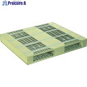 NPC プラスチックパレットZR-110120E 両面二方差し ライトグリーン ZR-110120E-LG 1枚 ■▼467-8800 ※車上渡し