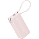 Anker モバイルバッテリー Anker Power Bank (10000mAh, Fusion, Built-In ライトニングケーブル) ピンク A16...