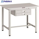 TRUSCO 軽荷重作業台(300kg)AE型 900X600XH740 薄型2段引出し付 ホワイト色 RAE-0960UDC2 W 1台 ■▼183-3862