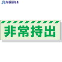 ユニット 蓄光ステッカー 非常持出 ヨコ 大 80×240mm 合成樹脂 831-63 1枚 ▼324-3991【代引決済不可】