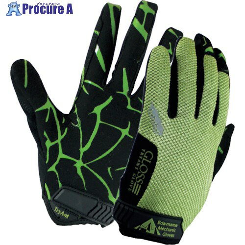 TryAnt 718枝豆メカニックグローブ マジック カーキ(L) 718-K-L 1双 ▼364-6633【代引決済不可】