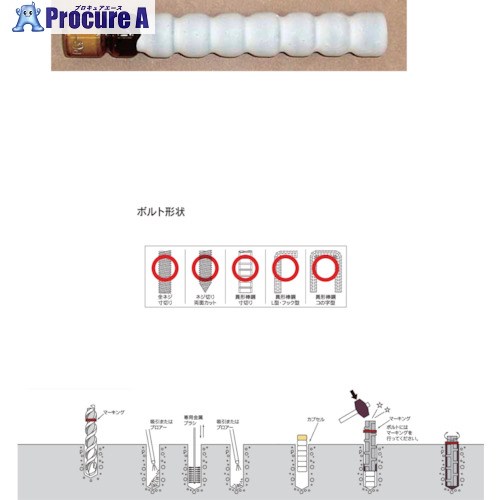 DECOLUXE ケミカルアンカー PGタイプ(打込み方式) PG-13N 1本 ▼474-7780【代引決済不可】