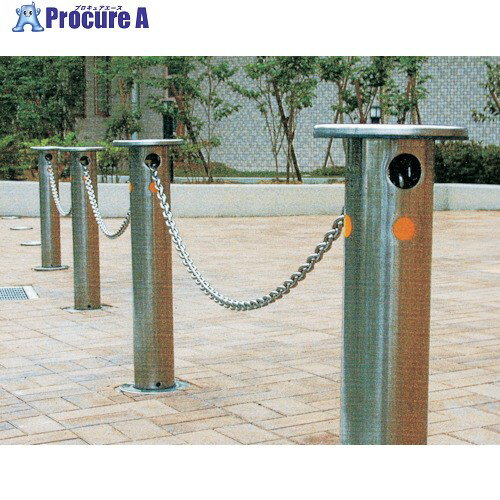 メドーマルク ステンレス製ポールタイプ(上下式) ポール径76.3×t2.0×H700mm(販売一時停止中) J-8 1本 ■▼816-6702