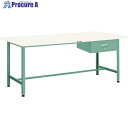 TRUSCO 軽荷重作業台(300kg)AE型 900X600XH740 1段引出付 ホワイト色 SAE-0960F1 W 1台 ■▼770-3031