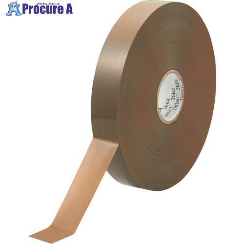3M OPP包装用粘着テープ 3664 ベージュ 48mmX1000m 3664 BEI 48X1000 6巻 ■▼104-5150 【送料都度見積】