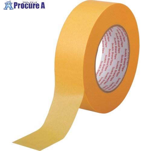 3M スコッチ 平面紙マスキングテープ 244 50mmX100m 244 50X100 1P 1巻 ▼255-9284