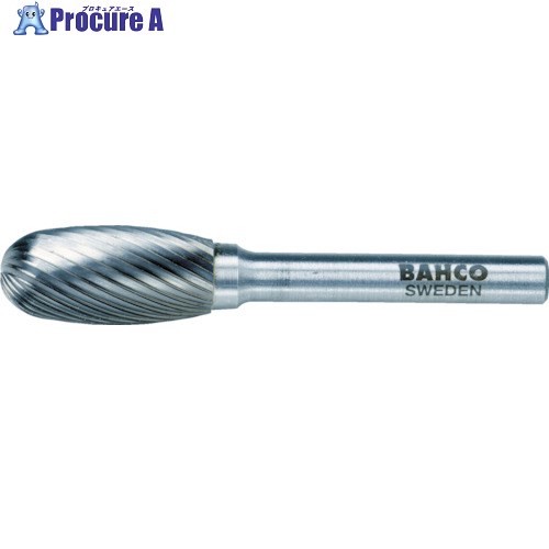 BAHCO 超硬バー タマゴ シングルカット 刃径8mm BAHE0816M06 1本 ▼413-4923