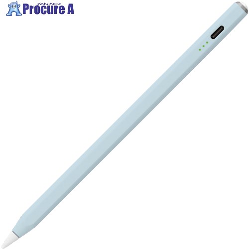 ナカバヤシ iPad専用充電式タッチペン グレイッシュブルー TPEN-001BL 1本 ▼593-9394