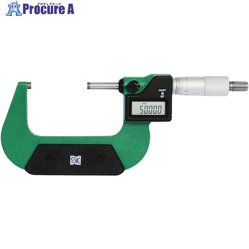 SK デジタル外側マイクロメータ QEM133-75 測定範囲50〜75mm QEM133-75 1台 ▼597-8838【代引決済不可】