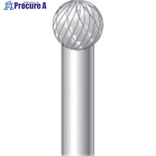 ナカニシ 超硬カッター 球型 ダブルカット φ9.5×軸φ6 26023 1本 ▼829-3131【代引決済不可】