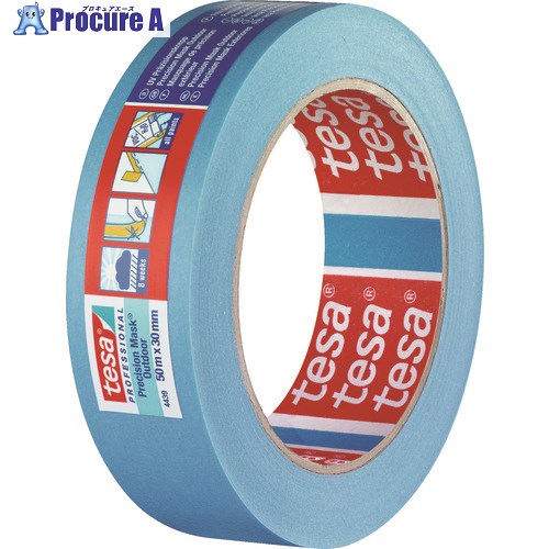 tesa マスキングテープ建築外装・養生用 30mm×50m 青 4439-30-50 1巻 ▼836-5661