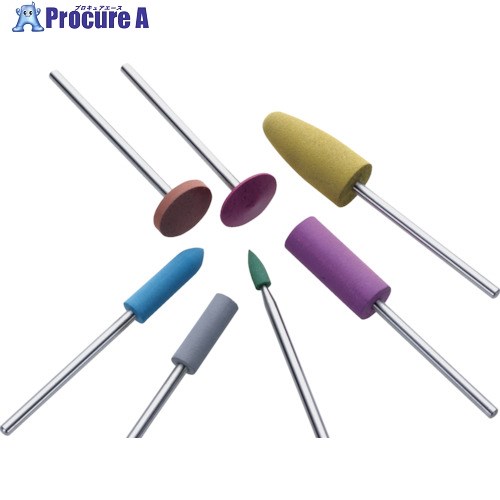 Minimo 研磨用ゴム砥石 WA ハード#220 φ10 (10本入) DB1423 1袋 ▼852-6866