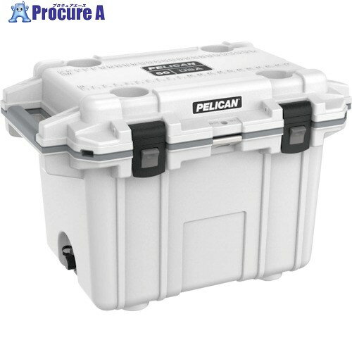 PELICAN 50QT エリートクーラー ホワイトXグレー 50Q-1-WHTGRY 1台 ◇▼337-8268【代引決済不可】【ご注文数により送料都度見積】