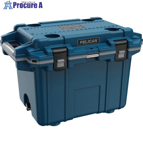 PELICAN 50QT エリートクーラー パシフィックブルーXグレー 50Q-1-PACBLUGRY 1台 ◇▼337-8271【代引決済不可】【ご注文数により送料都度見積】 1