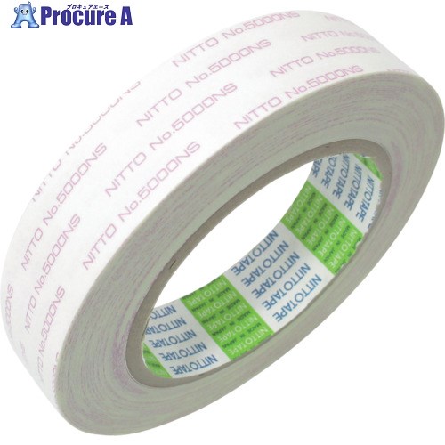 日東 再剥離可能強力両面テープNo.5000NS 30mm×20m ホワイト 5000NS-30 1巻 ▼361-5774【代引決済不可】 その1