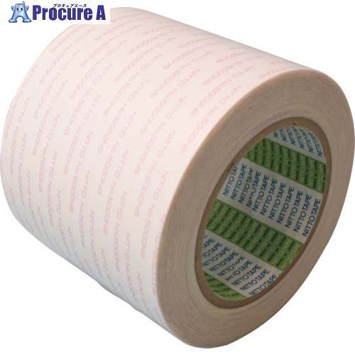 日東 再剥離可能強力両面テープNo.5000NS 250mm×20m ホワイト 5000NS250 6巻 ■▼450-0906 【送料都度見積】