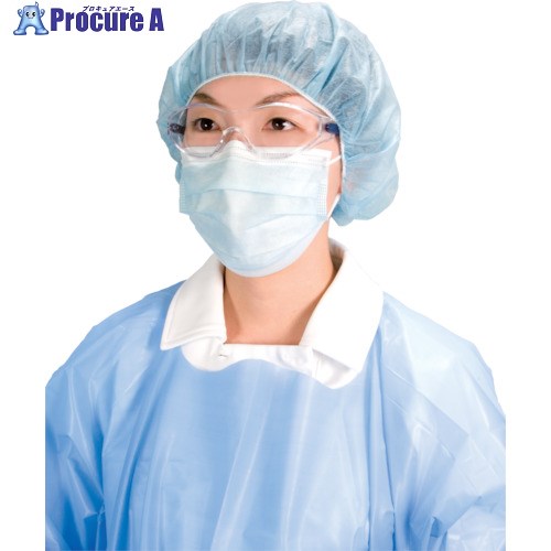 サラヤ ヘアキャップ ブルー (100枚入) 51112 1箱 ▼481-0716【代引決済不可】 その1