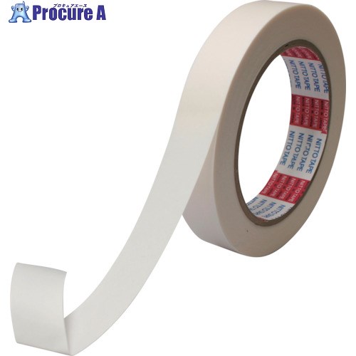 日東 両面接着テープ No.501F 17mm×20m ホワイト 501F-17 72巻 ■▼536-9377 【送料都度見積】