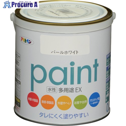 アサヒペン 水性多用途EX 0.7L パールホワイト 459329 6缶 ■▼824-8951【送料都度見積】