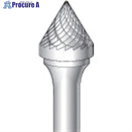 ナカニシ 超硬カッター テーパー型 ダブルカット φ12.7×11×軸φ6 60° 26213 1本 ▼829-3199【代引決済不可】