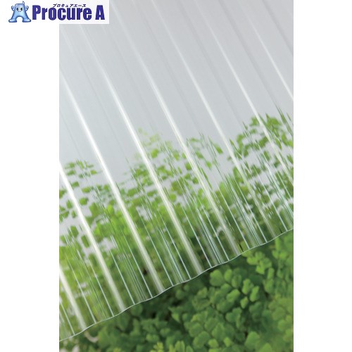 タキロン ポリカ波板熱線カット 32波 9尺 4010クリアスモーク 235921 10枚 ■▼849-5613【送料都度見積】※個人宅様送り不可