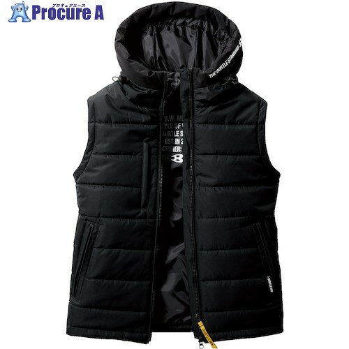 BURTLE 防寒フーディベスト 5034-35-XL ブラック 5034-35-XL 1着 ▼425-1541【代引決済不可】